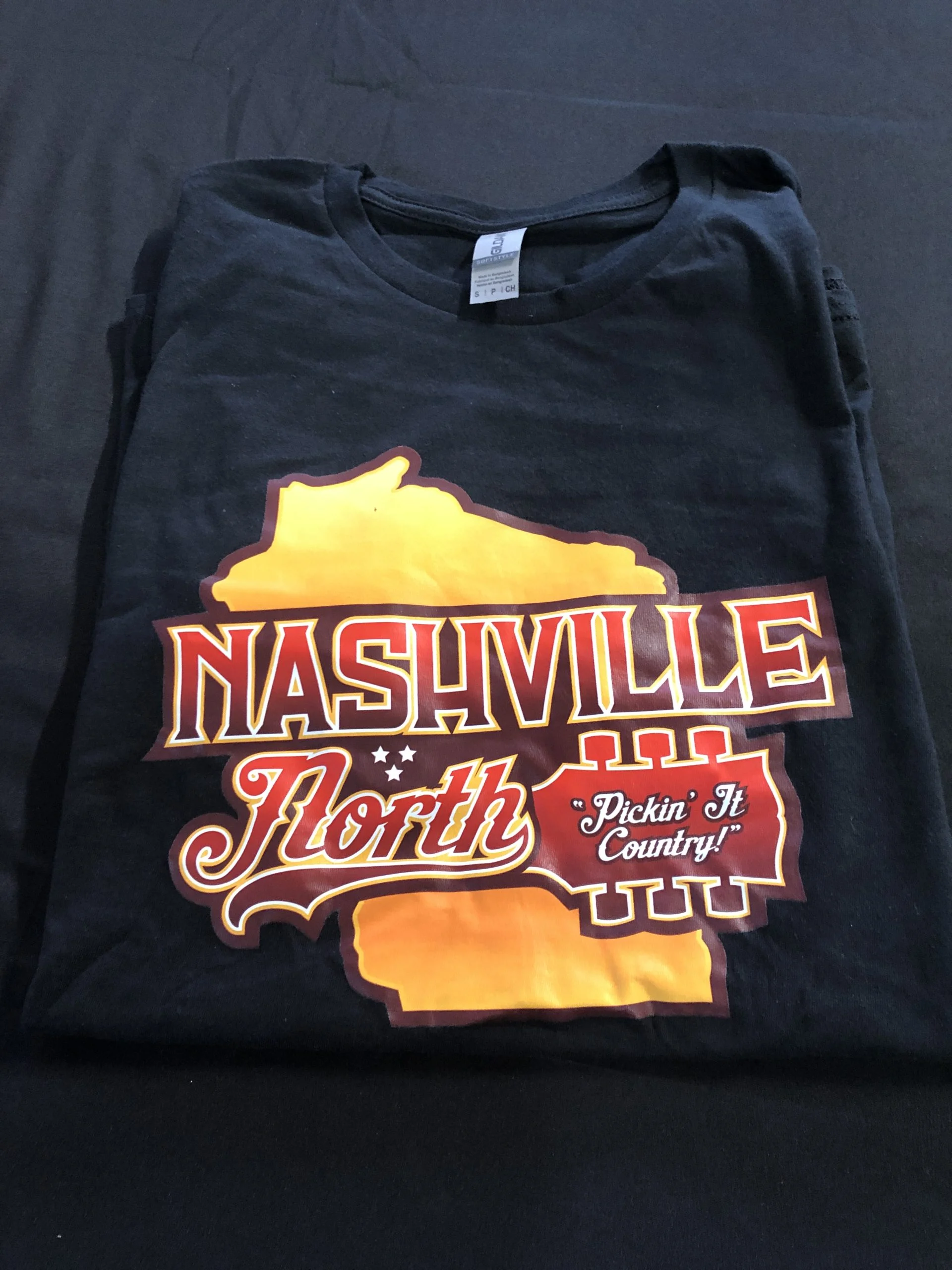Nashville North Black Tee